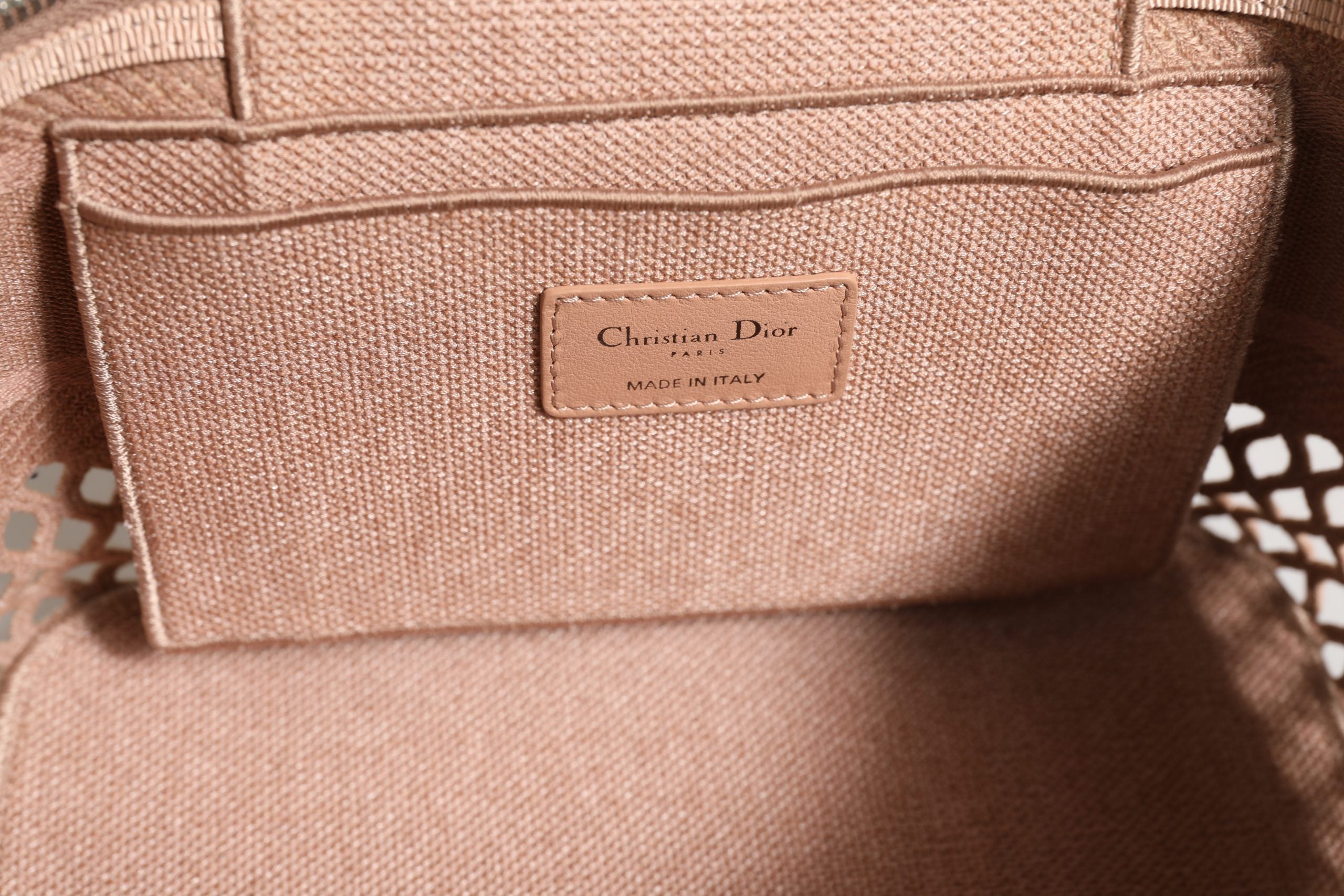 Christian Dior Mesh Embroidered Dior travel Vanity Case