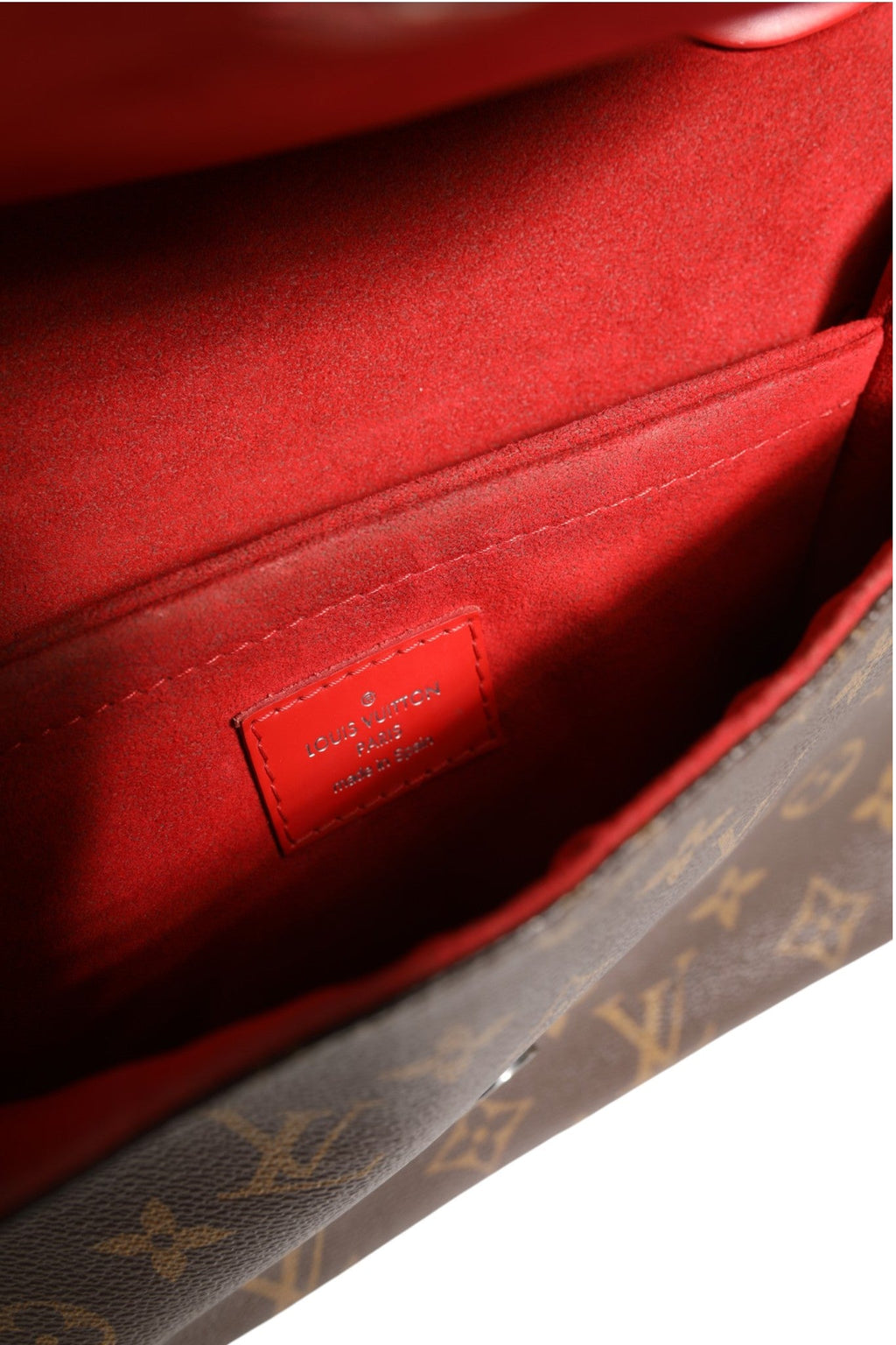 Louis Vuitton Saint Michel Monogram Epi Shoulder Bag Coquelicot