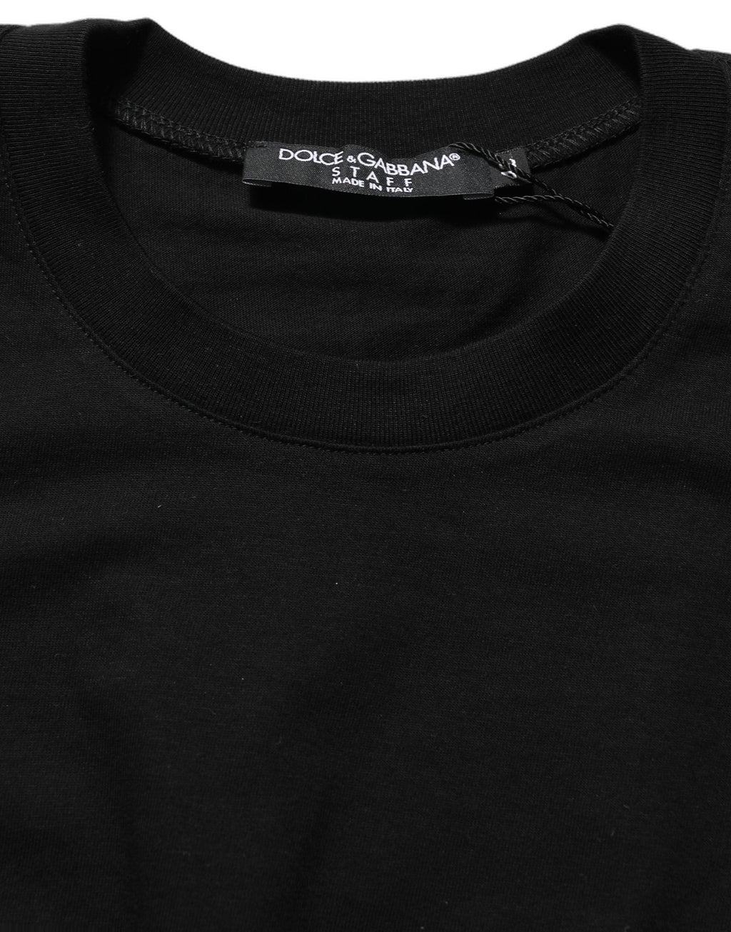 Dolce & Gabbana Black Long Sleeves Crew Neck Pullover Sweater