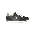 U.S. POLO ASSN. Black Polyurethane Men's Sneaker