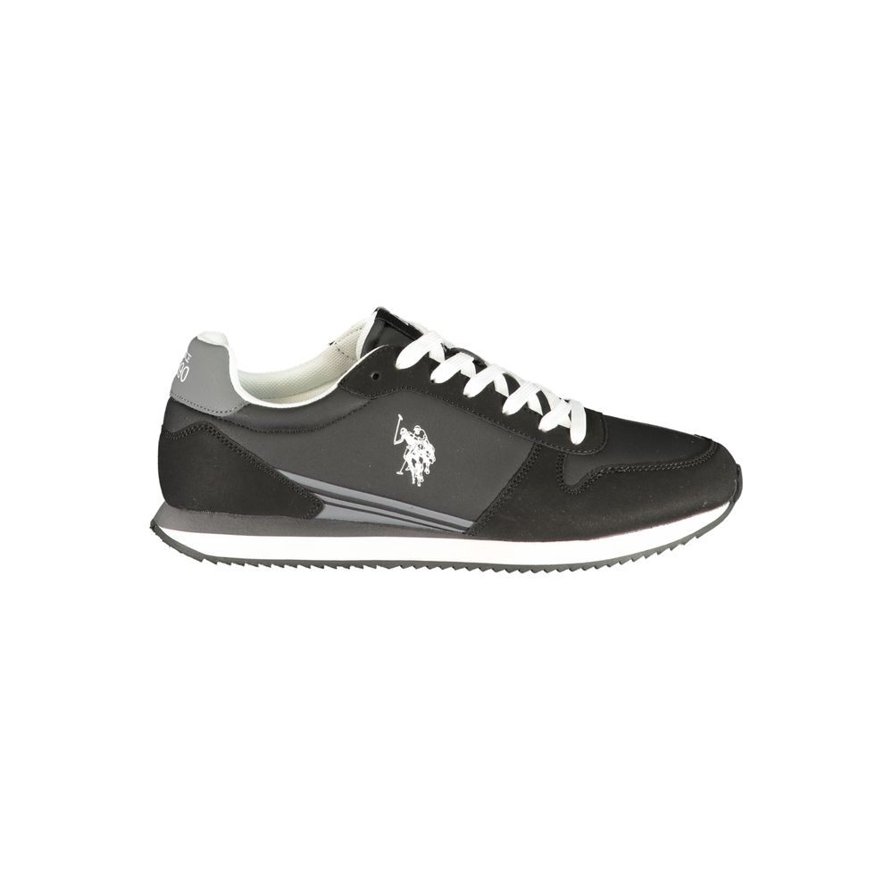 U.S. POLO ASSN. Black Polyurethane Men's Sneaker