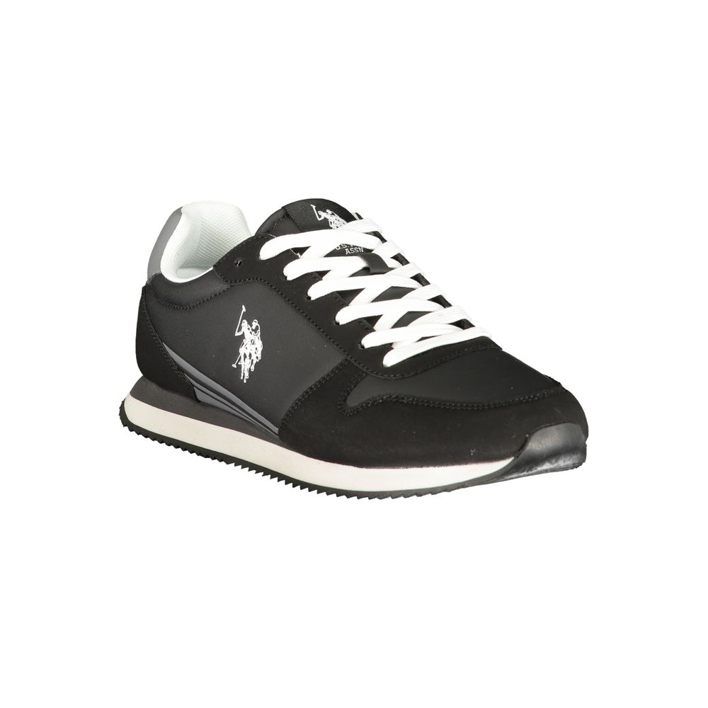 U.S. POLO ASSN. Black Polyurethane Men's Sneaker
