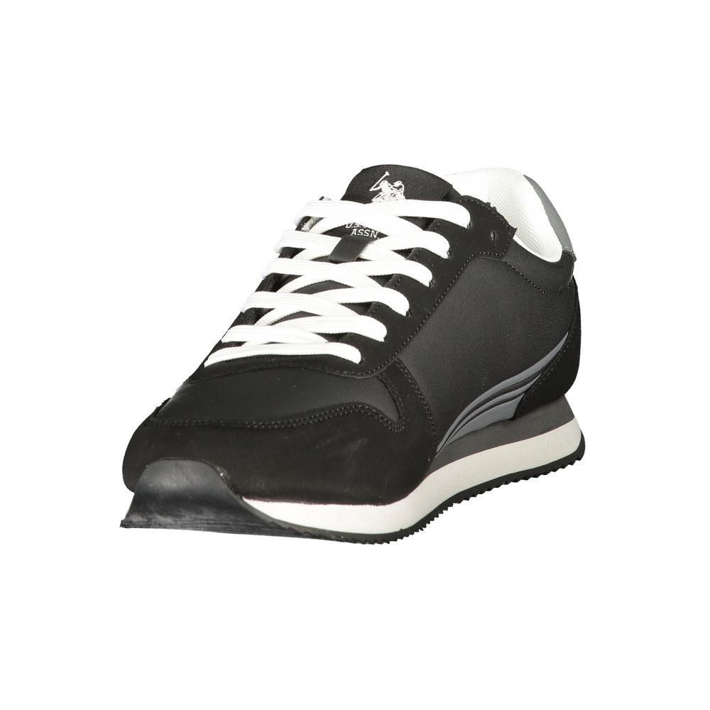 U.S. POLO ASSN. Black Polyurethane Men's Sneaker