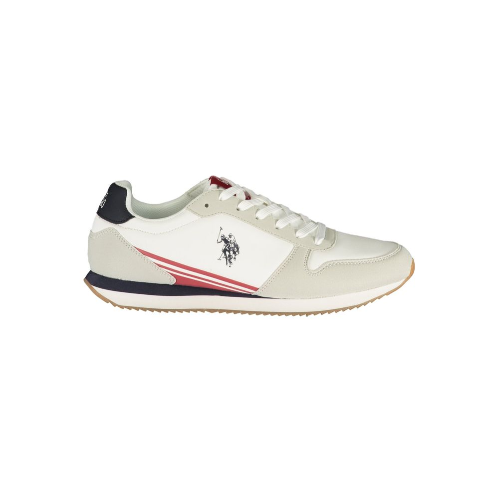 U.S. POLO ASSN. White Polyurethane Men's Sneaker