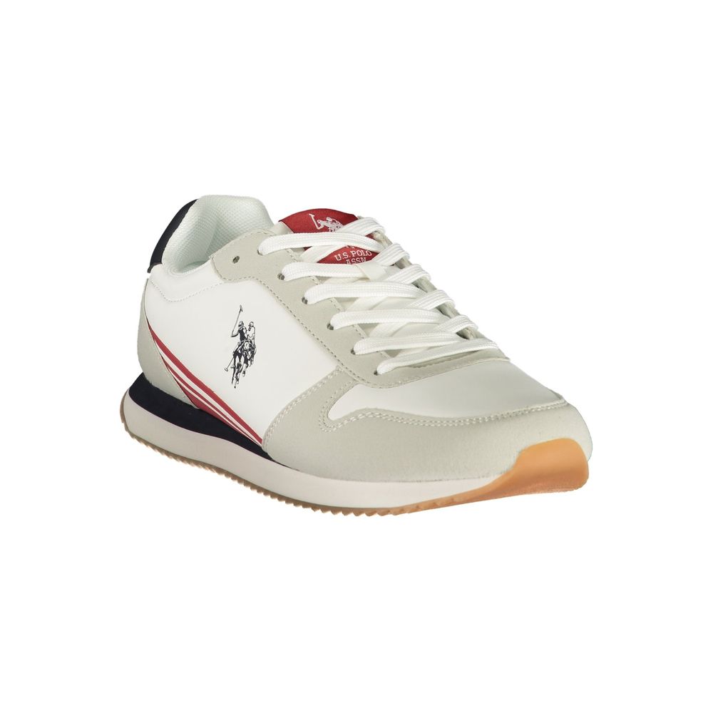 U.S. POLO ASSN. White Polyurethane Men's Sneaker