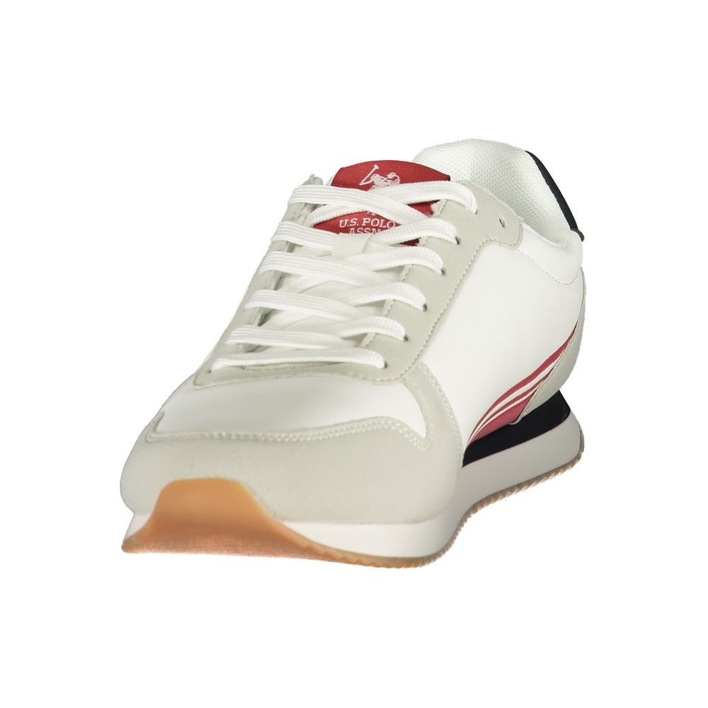 U.S. POLO ASSN. White Polyurethane Men's Sneaker