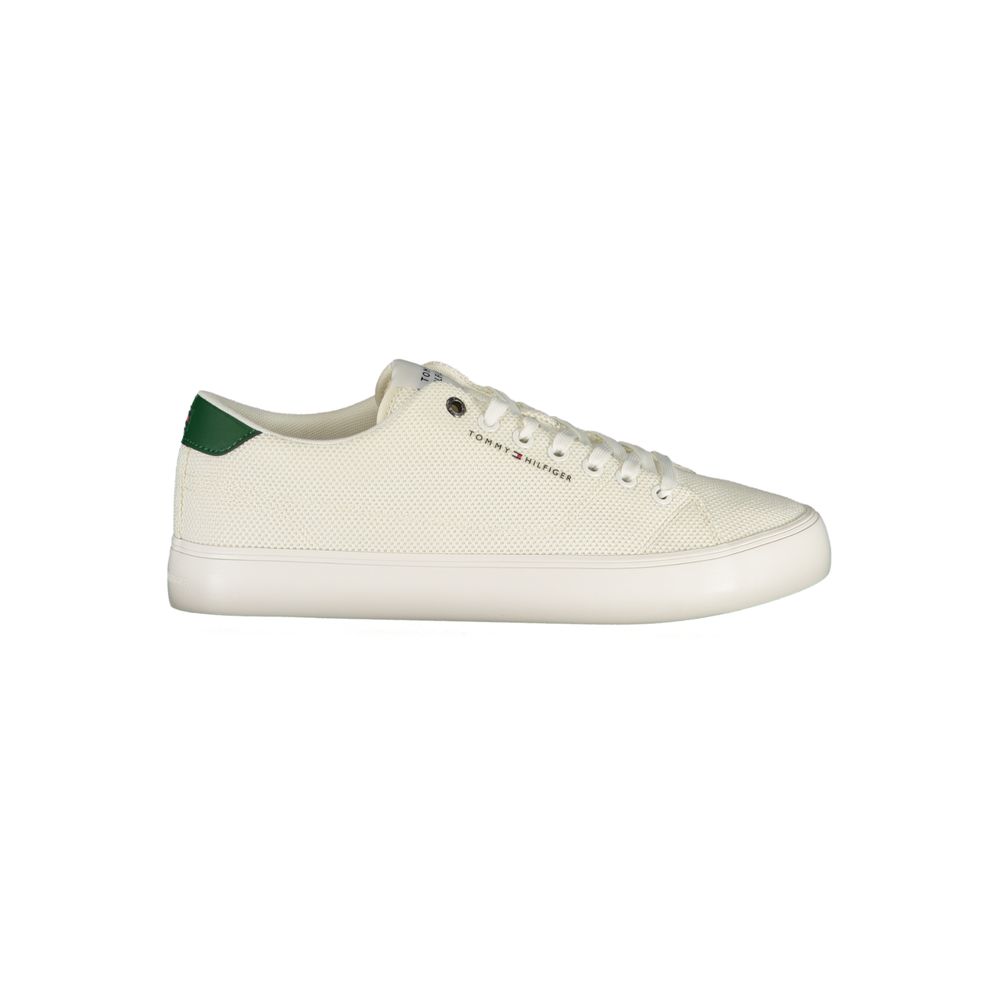 Tommy Hilfiger Bianco Polyester Men's Sneaker