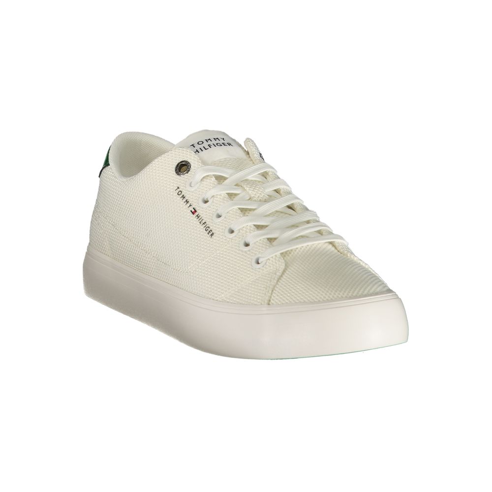Tommy Hilfiger Bianco Polyester Men's Sneaker