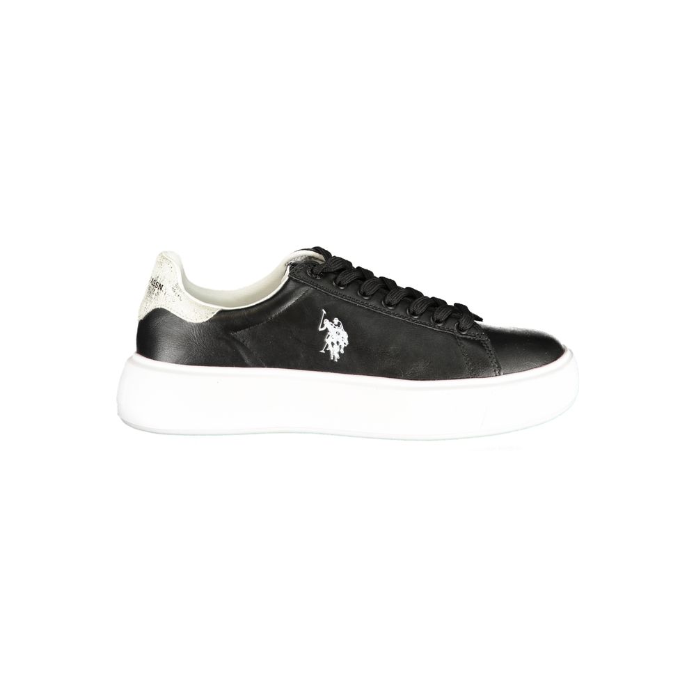 U.S. POLO ASSN. Black Polyurethane Women's Sneaker