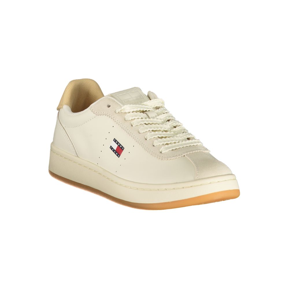 Tommy Hilfiger Beige Polyurethane Womens Sneaker