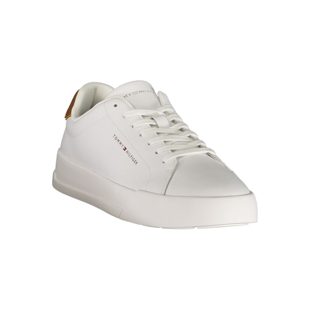 Tommy Hilfiger White Leather Men's Sneaker