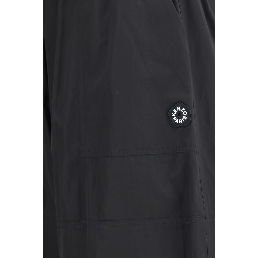 Kenzo Black Polyester Casual Pants