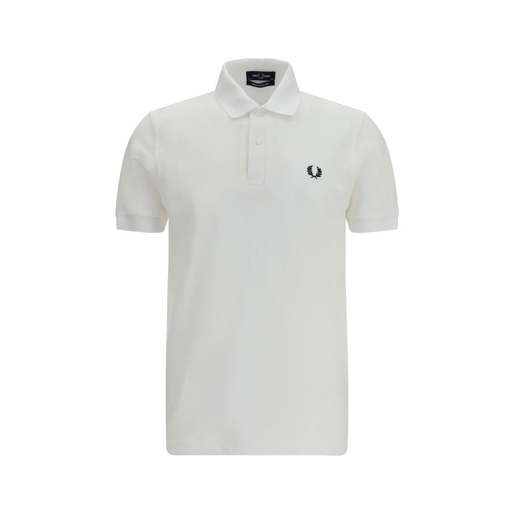 Fred Perry White Cotton Polo Shirt