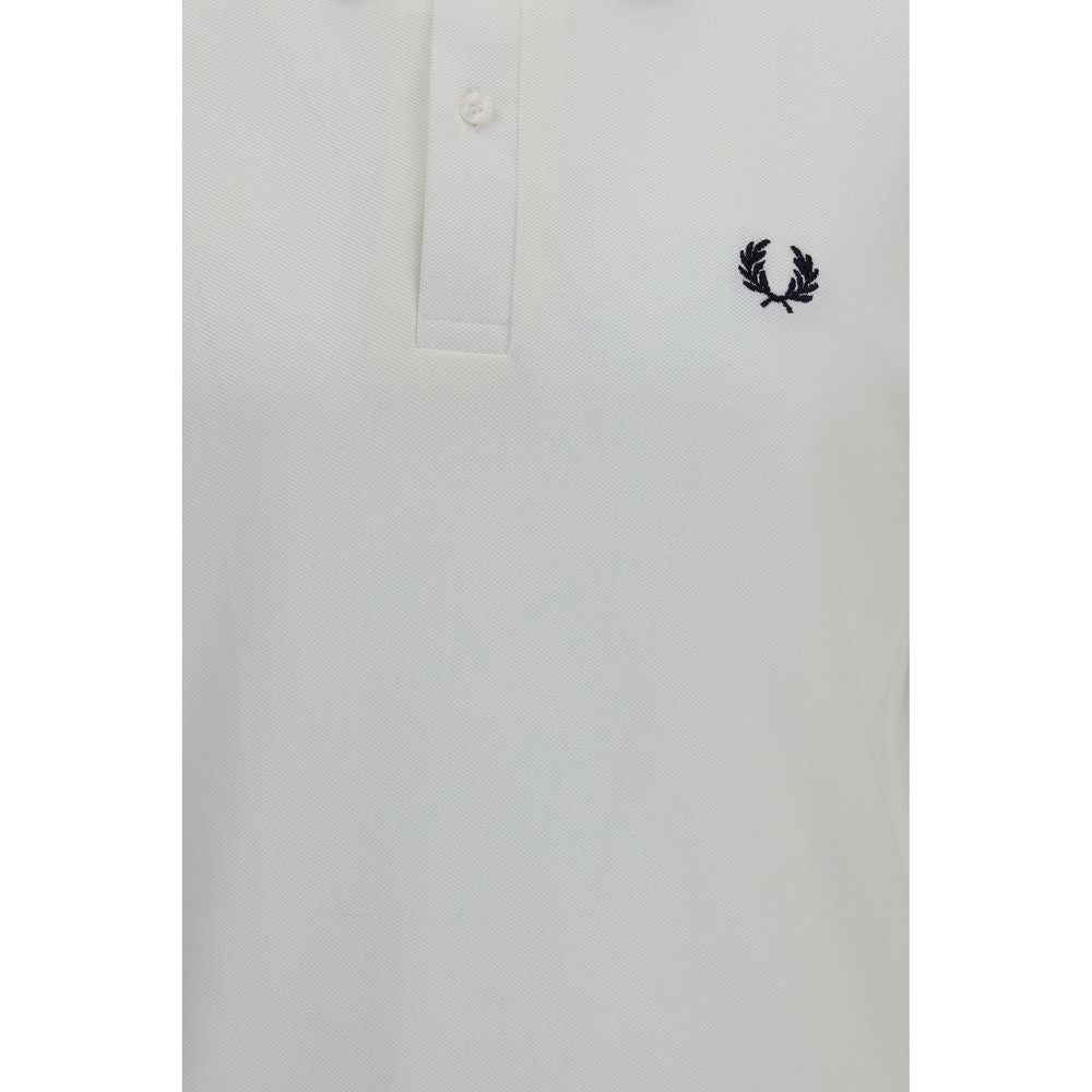 Fred Perry White Cotton Polo Shirt