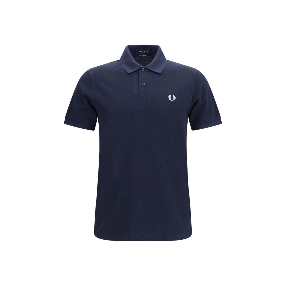 Fred Perry Blue Cotton Polo Shirt