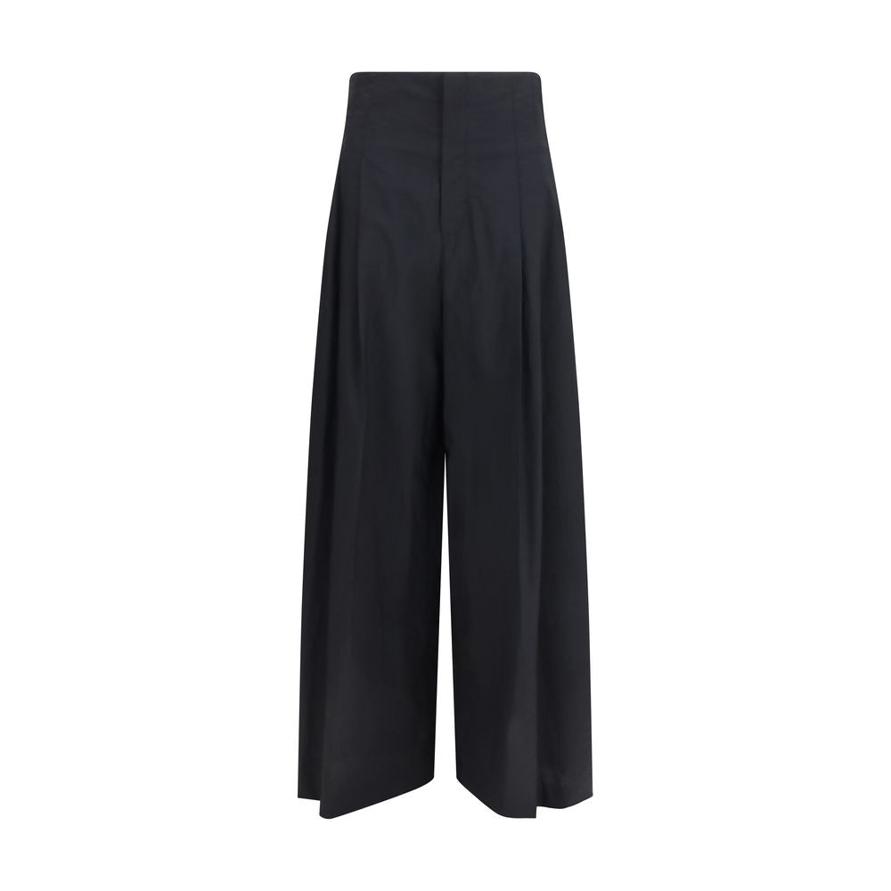 Brunello Cucinelli Black Cotton Casual Pants
