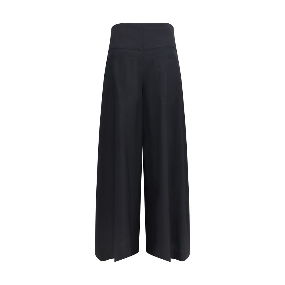 Brunello Cucinelli Black Cotton Casual Pants