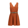 Brunello Cucinelli Orange Cotton Casual Dress