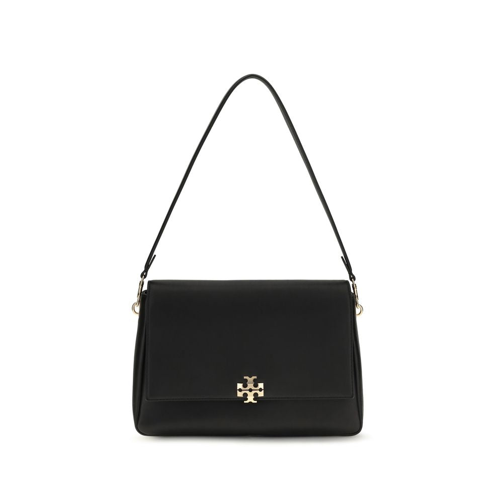 Tory Burch Black Calf Leather Bos Taurus Shoulder Bag