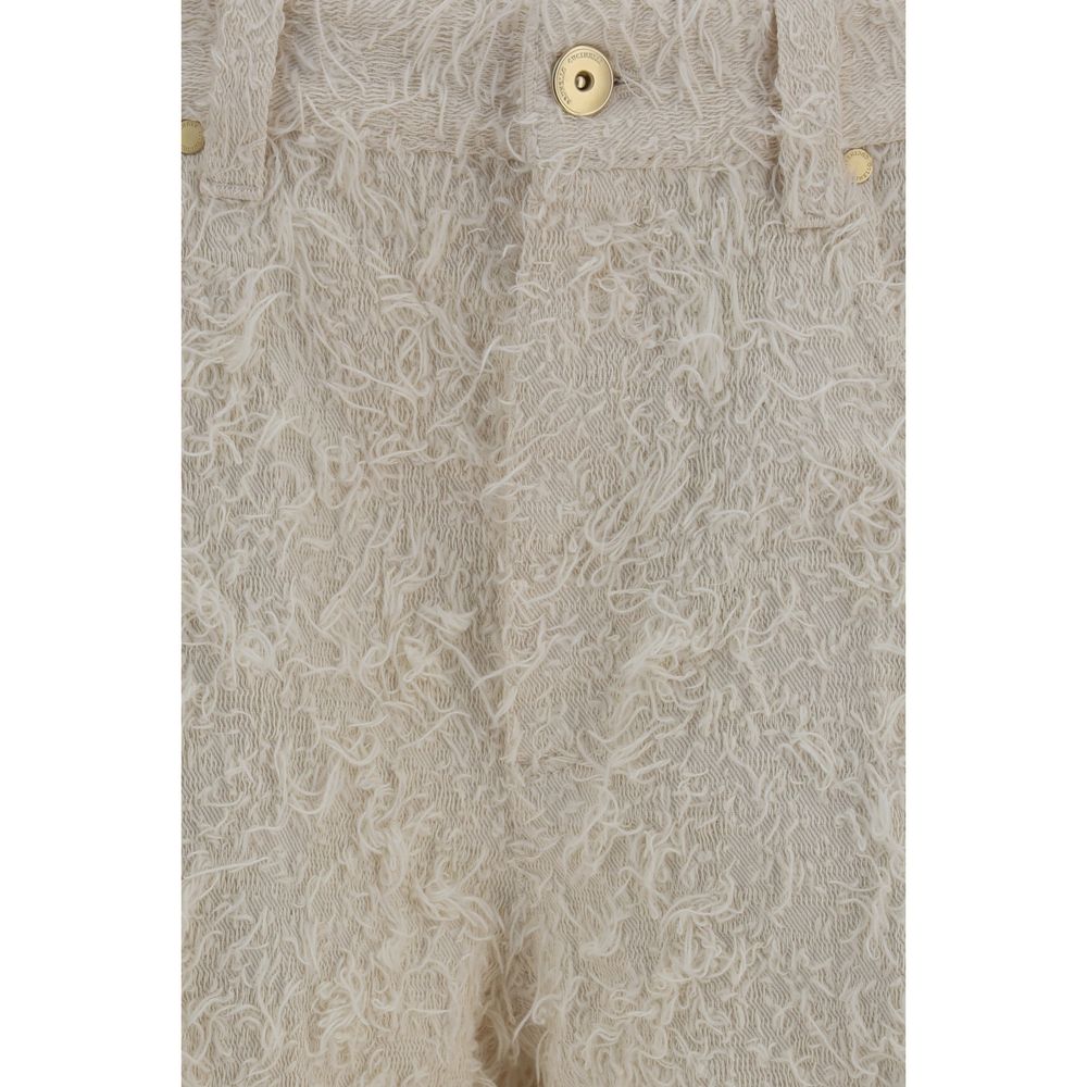 Brunello Cucinelli Beige Cotton Cropped Pants