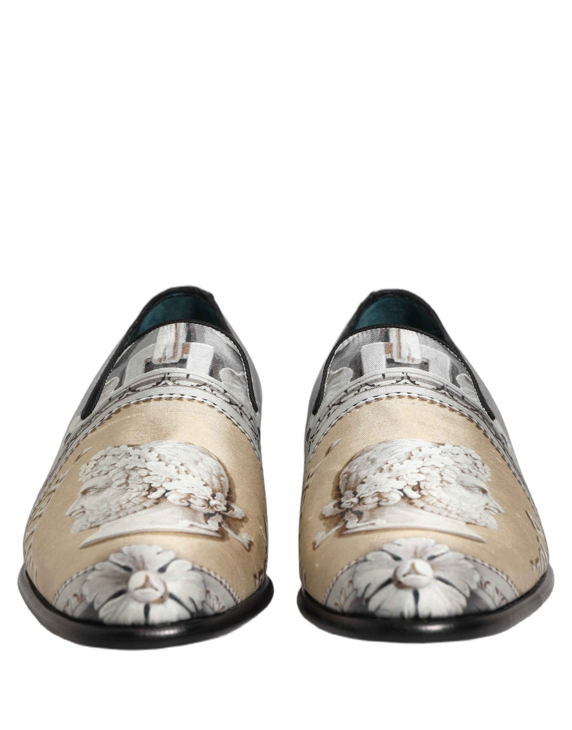 Dolce & Gabbana Multicolor Roman Slip On Dress Loafers Shoes