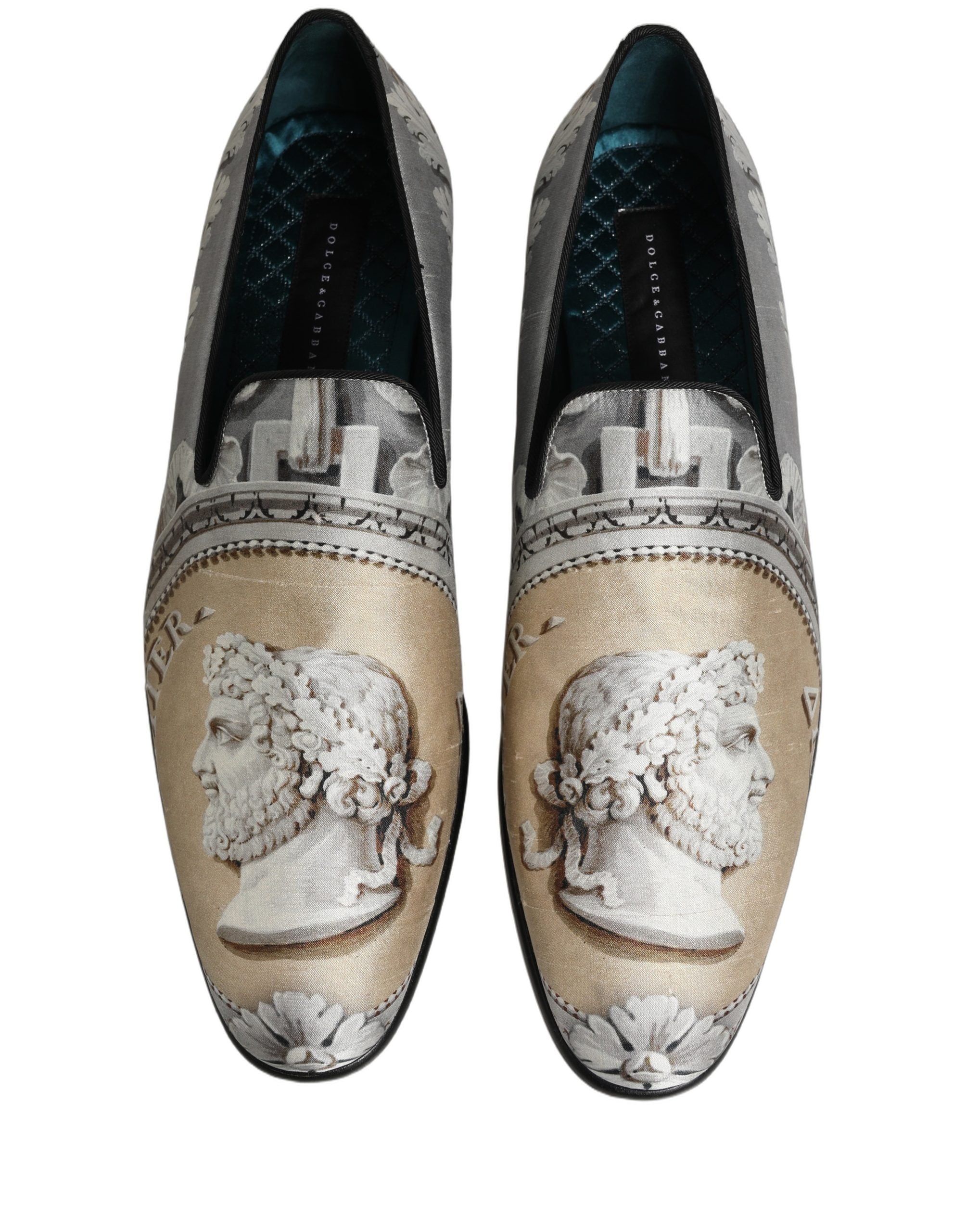 Dolce & Gabbana Multicolor Roman Slip On Dress Loafers Shoes