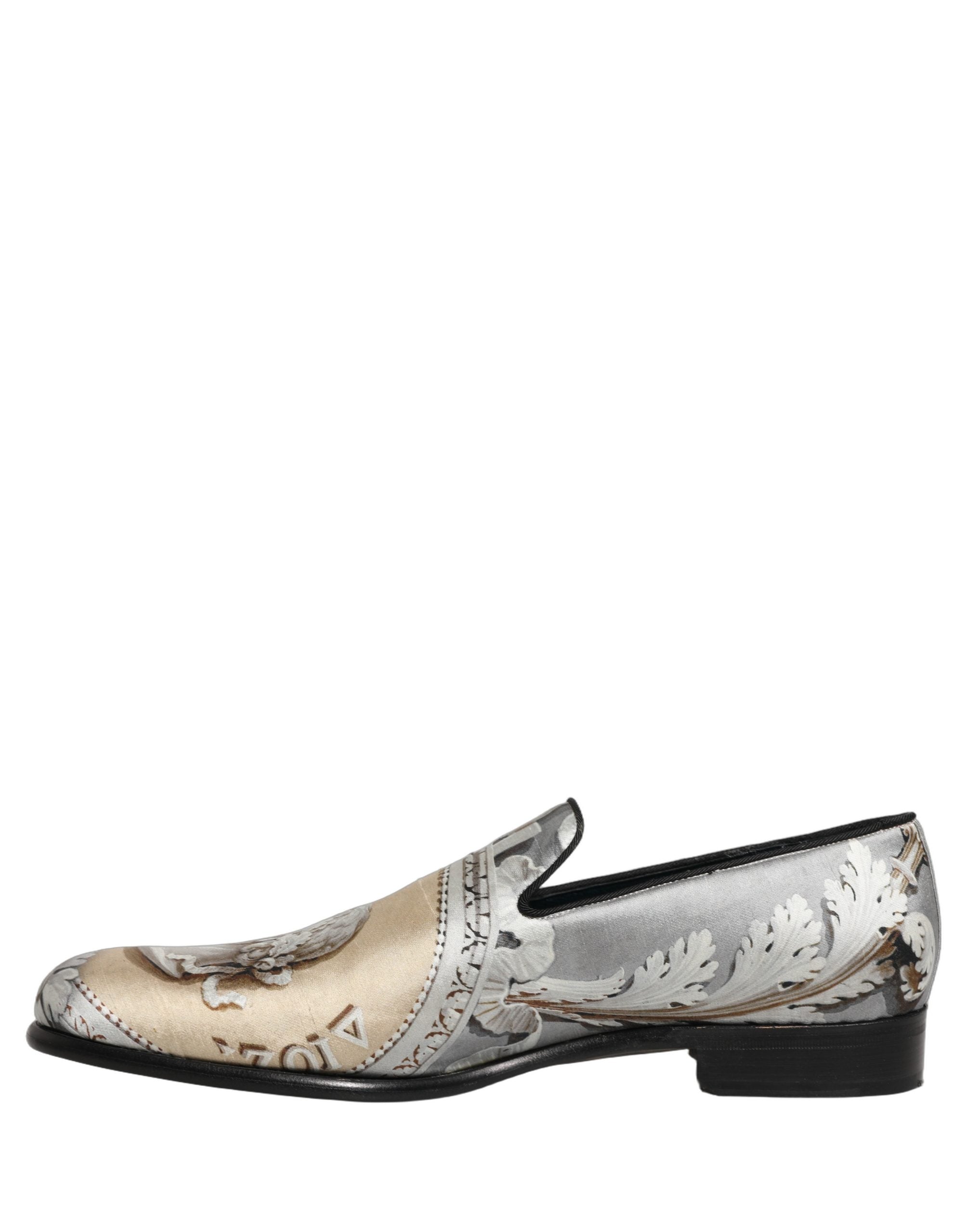Dolce & Gabbana Multicolor Roman Slip On Dress Loafers Shoes