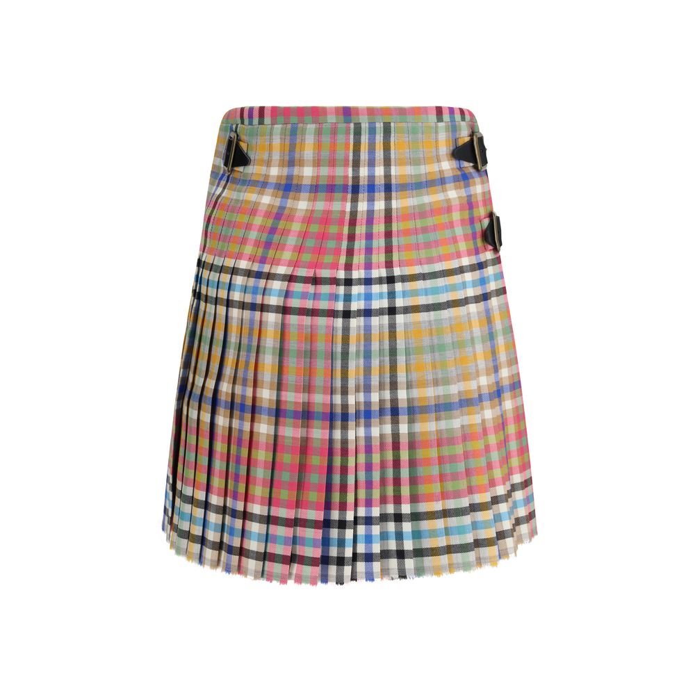 Vivienne Westwood Multicolor Wool Oves Aries Mini Skirt