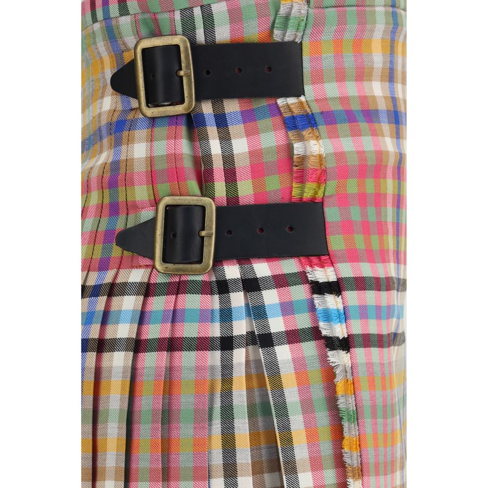 Vivienne Westwood Multicolor Wool Oves Aries Mini Skirt