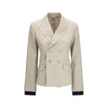 Max Mara Beige Wool Oves Aries Blazer