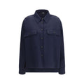 Max Mara Blue Wool Oves Aries Jacket