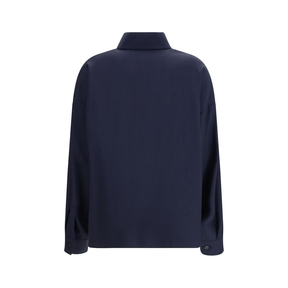 Max Mara Blue Wool Oves Aries Jacket