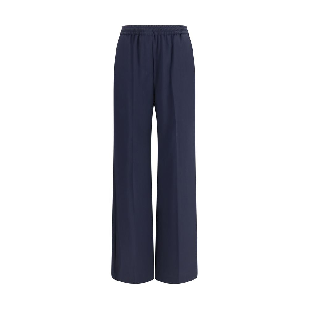 Max Mara Blue Wool Oves Aries Casual Pants