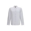 Hugo Boss Black White Linen Dress Shirt
