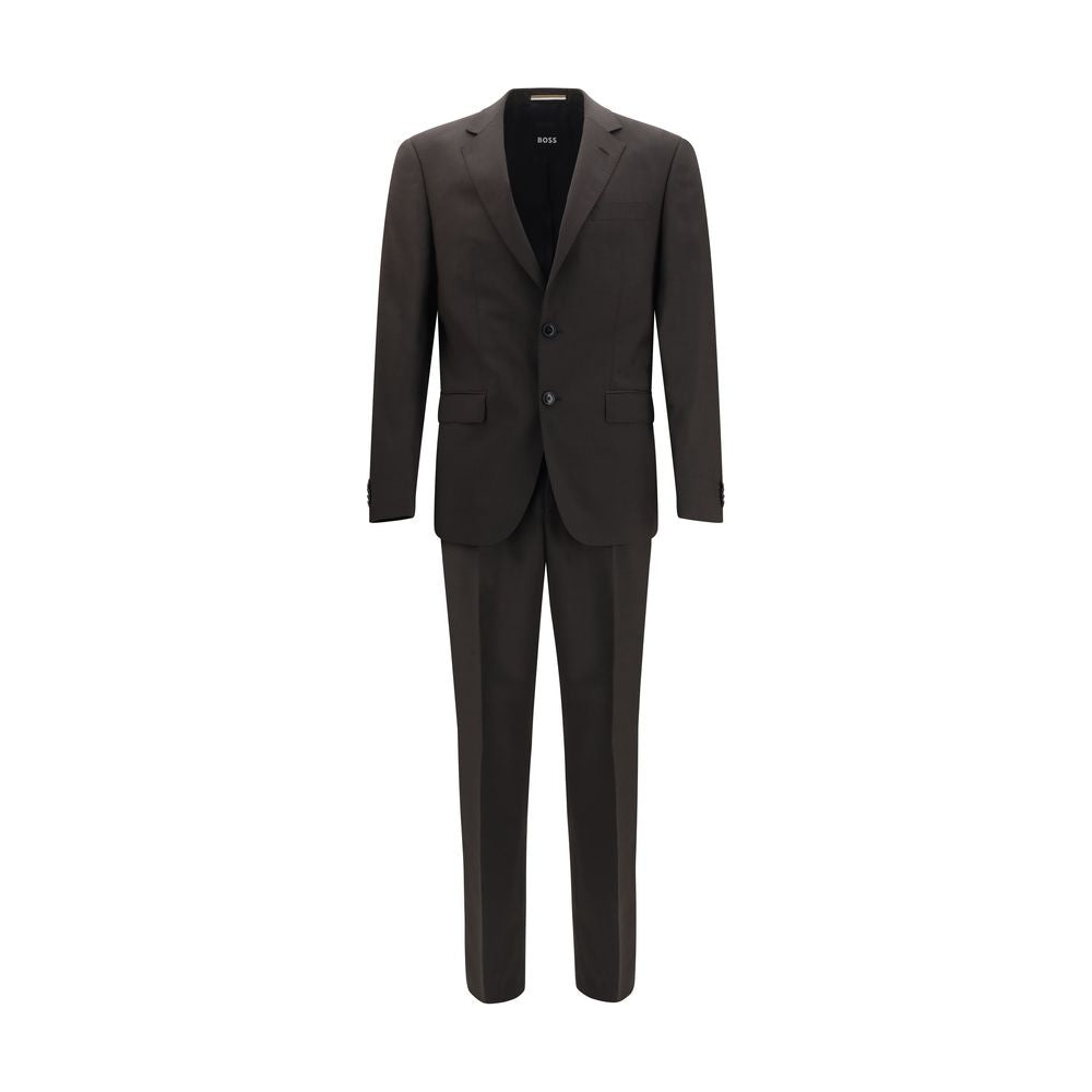 Hugo Boss Black Gray Wool Oves Aries Two-Piece Suit