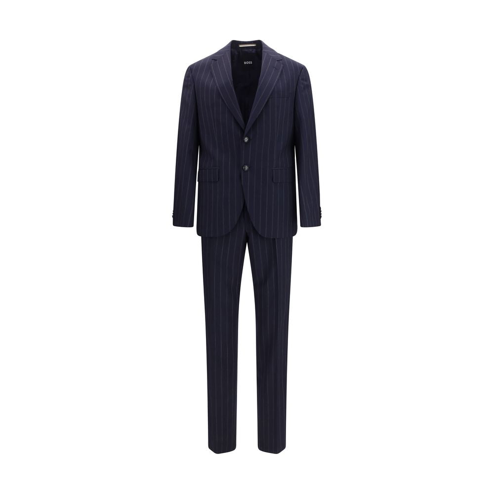 Hugo Boss Black Blue Wool Oves Aries Two-Piece Suit