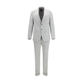 Hugo Boss Black Gray Cotton Two-Piece Suit