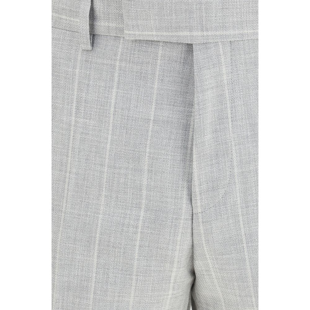 Hugo Boss Black Gray Cotton Two-Piece Suit