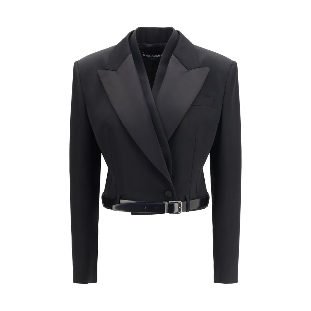 Dolce & Gabbana Black Wool Oves Aries Jacket