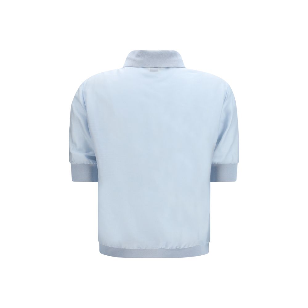 Jacob Cohen Blue Wool Oves Aries Shortsleeve Shirt