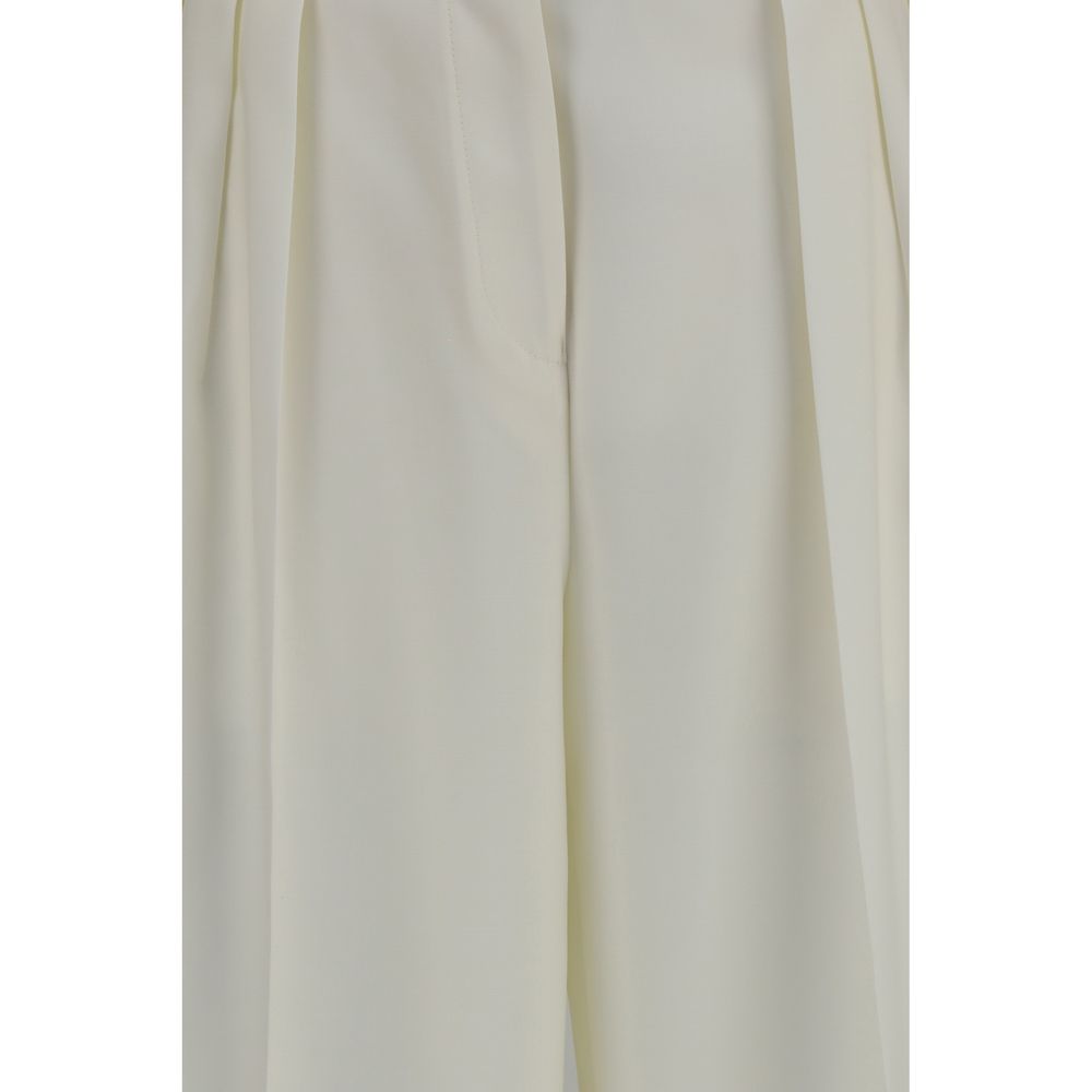 Calvin Klein White Wool Oves Aries Casual Pants