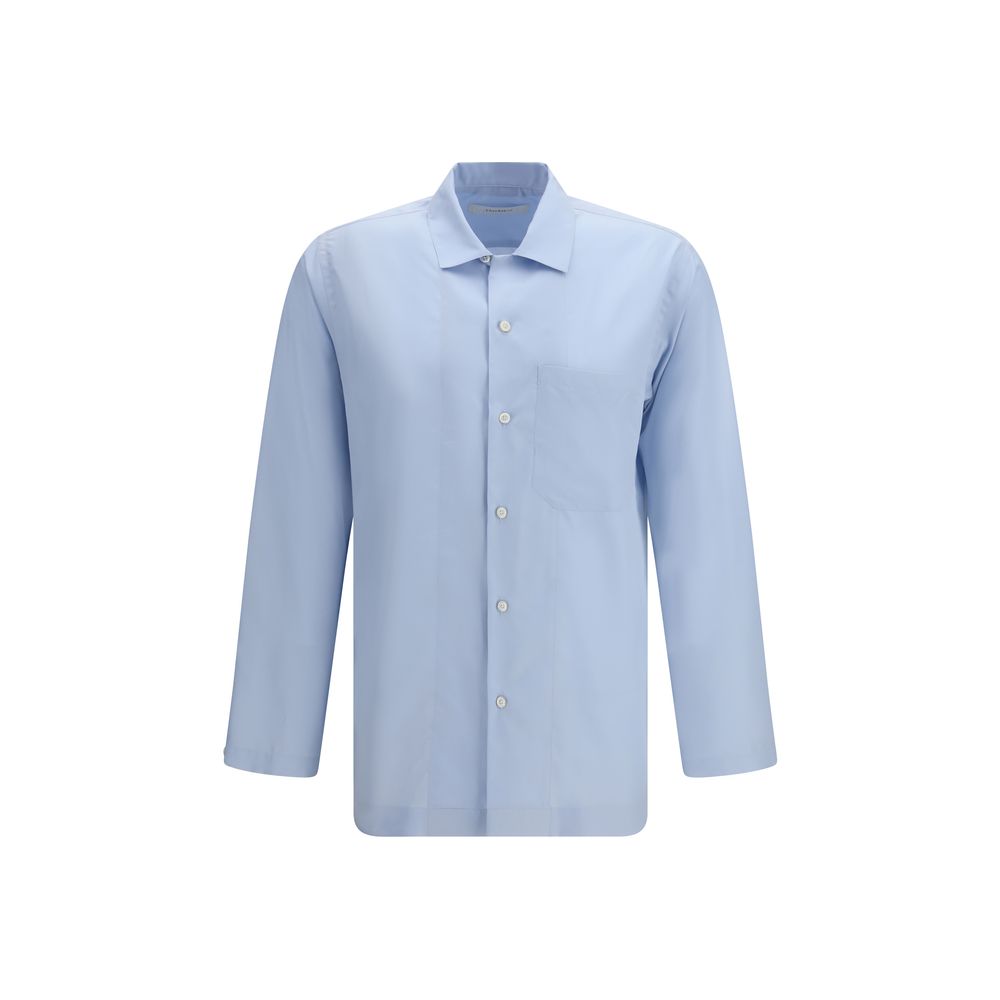 Umit Benan Blue Silk Shirt