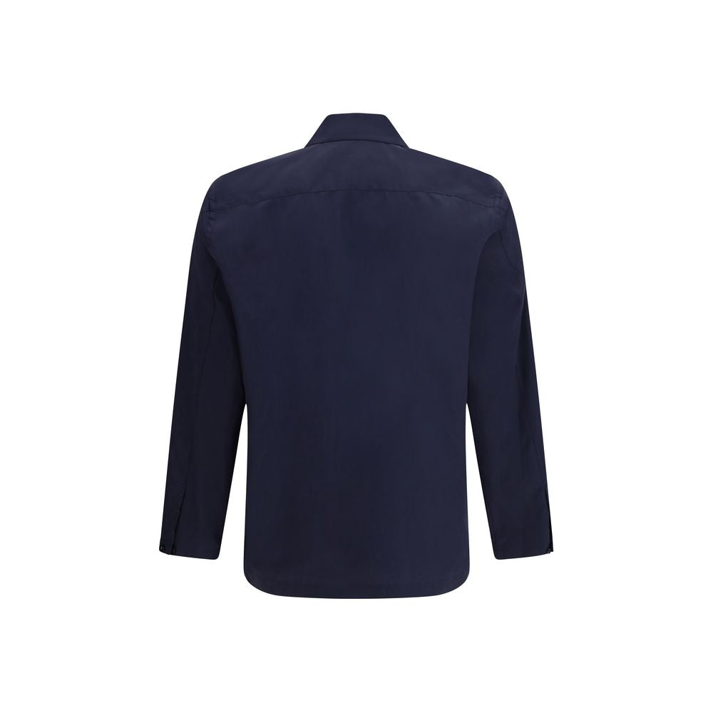 Umit Benan Blue Cotton Shirt