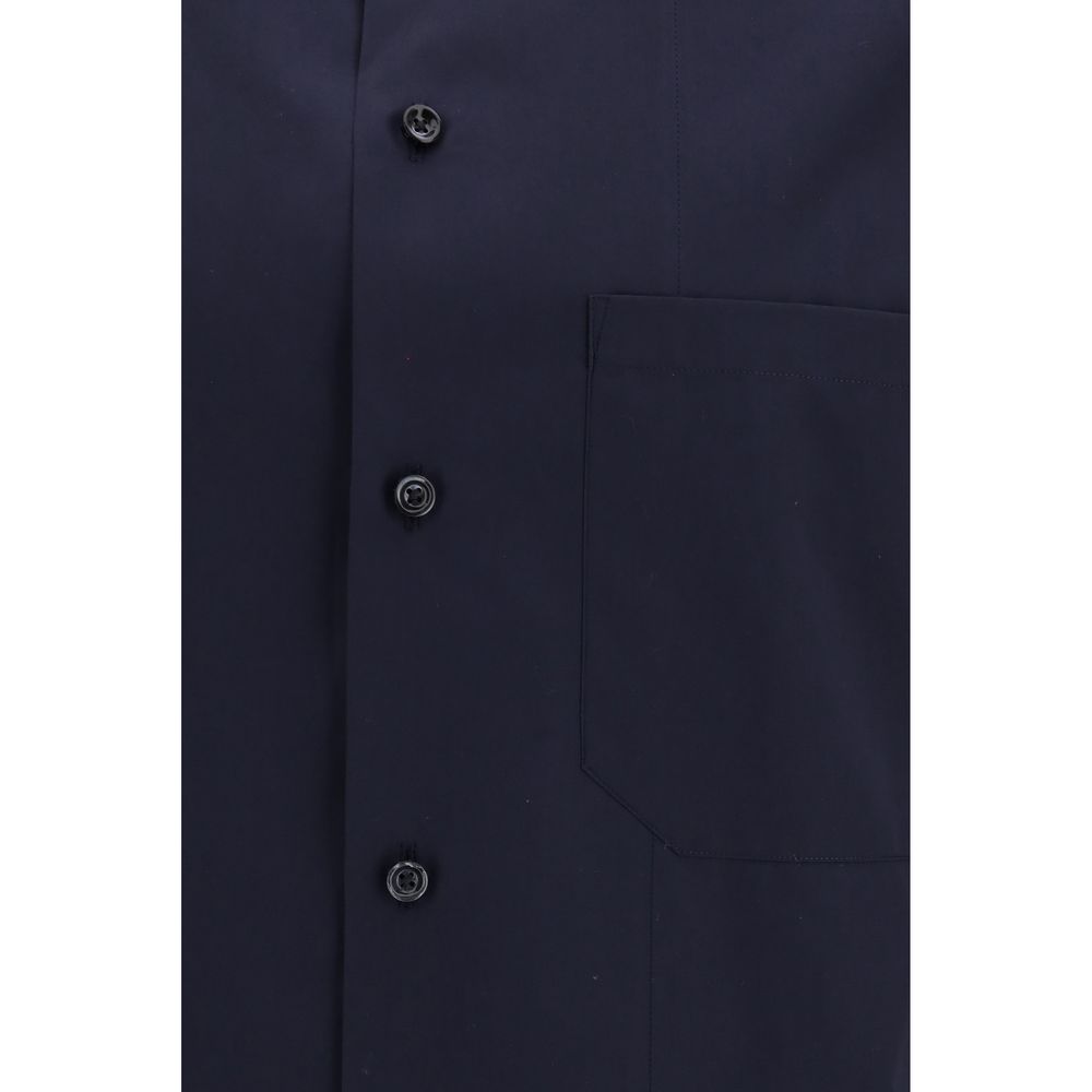 Umit Benan Blue Cotton Shirt
