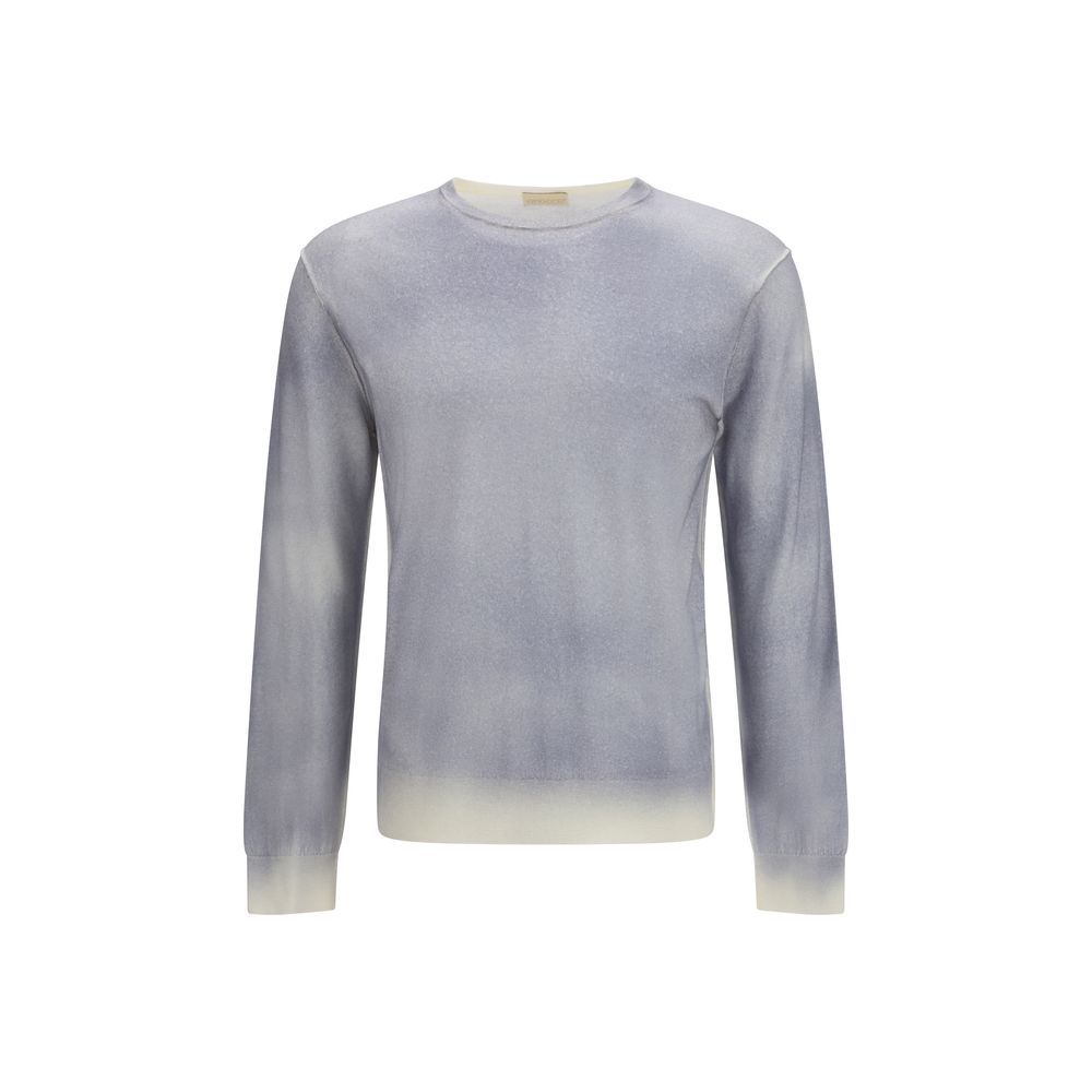 Aragona Cashmere Gray Wool Oves Aries Sweatshirt