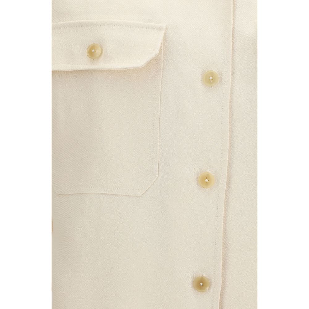 Umit Benan Beige Linen Shirt