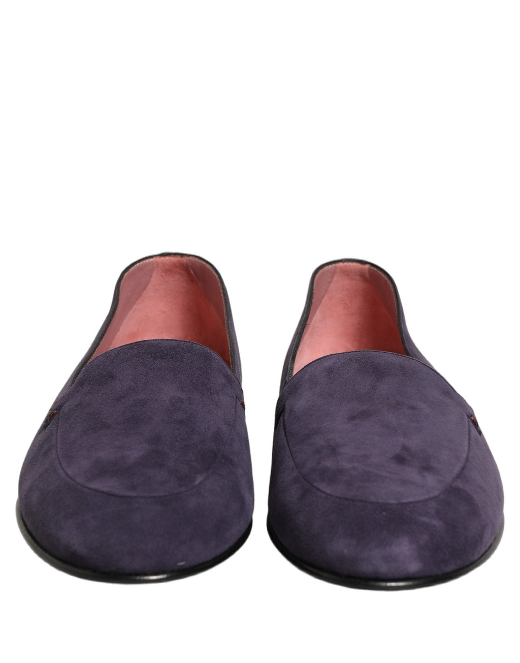 Dolce & Gabbana Violet Velvet Slip On Men Flats Loafers Shoes