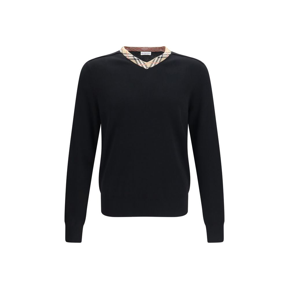 Burberry Black Wool Oves Aries Sweatshirt