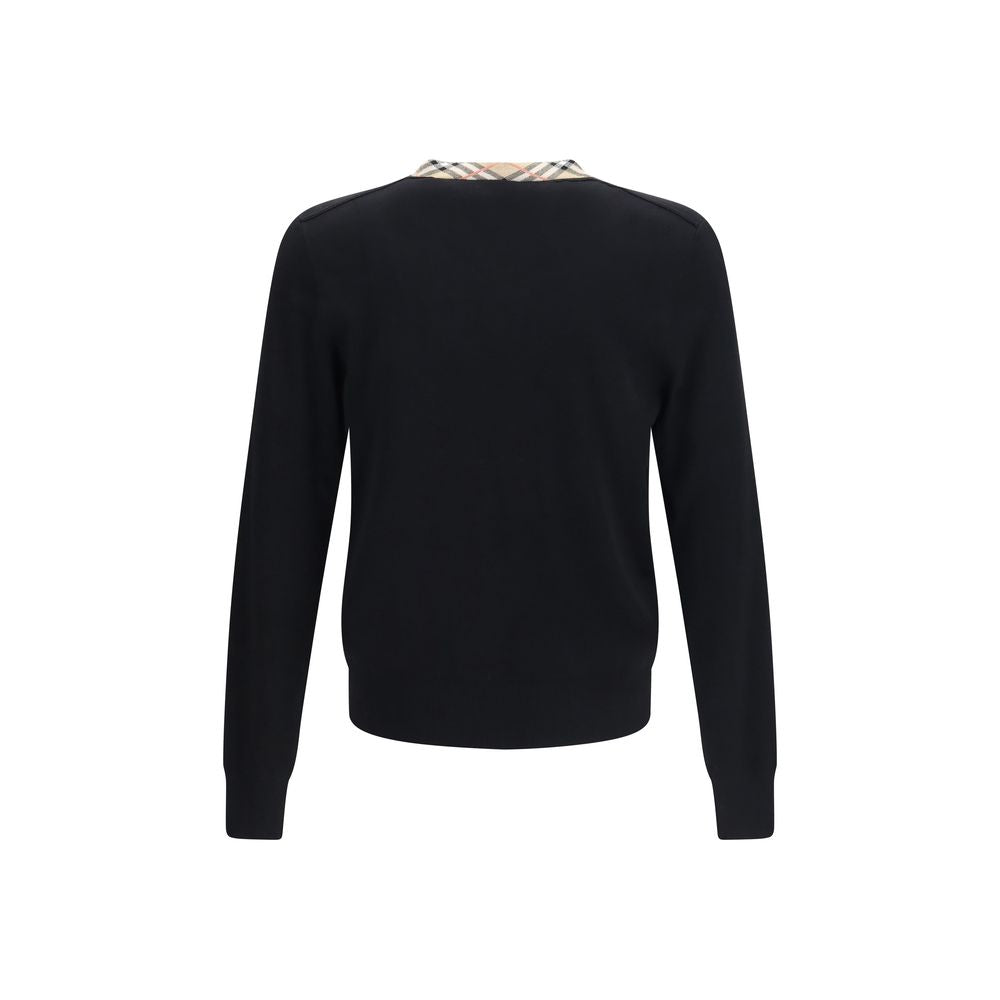 Burberry Black Wool Oves Aries Sweatshirt