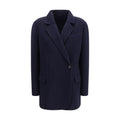 Brunello Cucinelli Blue Wool Oves Aries Full-Length Jacket
